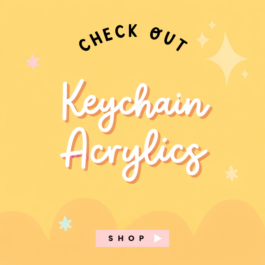 Printed keychain acrylics