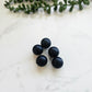 15mm black silicone beads (pack of 10)