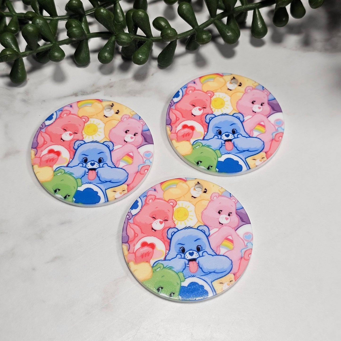 Rainbow Hugs Printed Acrylic Round A – 5cm